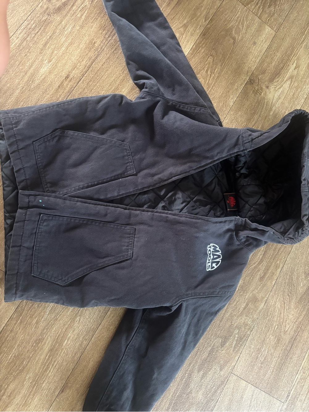 Mac Tools Kids' Hooded Work Jacket - Black